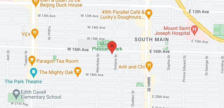 map of 18 24 W 16TH AVENUE